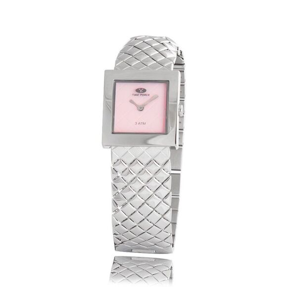 Time Force Silver Stainless Steel Women's Watch - Picture 1 of 2